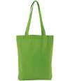 W691 Westford Mill EarthAware® Organic Twill Tote Bag Apple Green colour image